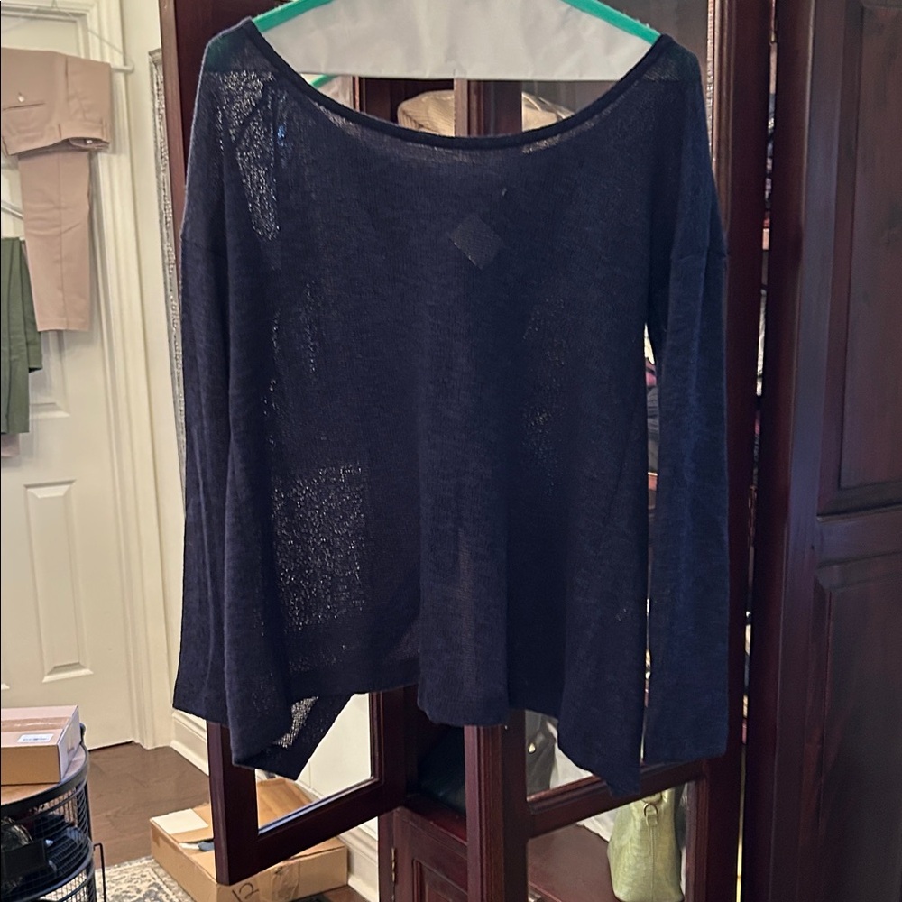 Chic Navy Women's Tunic Top